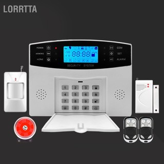 Lorrtta nhà báo động an ninh không dây gsm trộm cửa cảm biến đầu hồng ngoại với 2 điều khiển từ xa