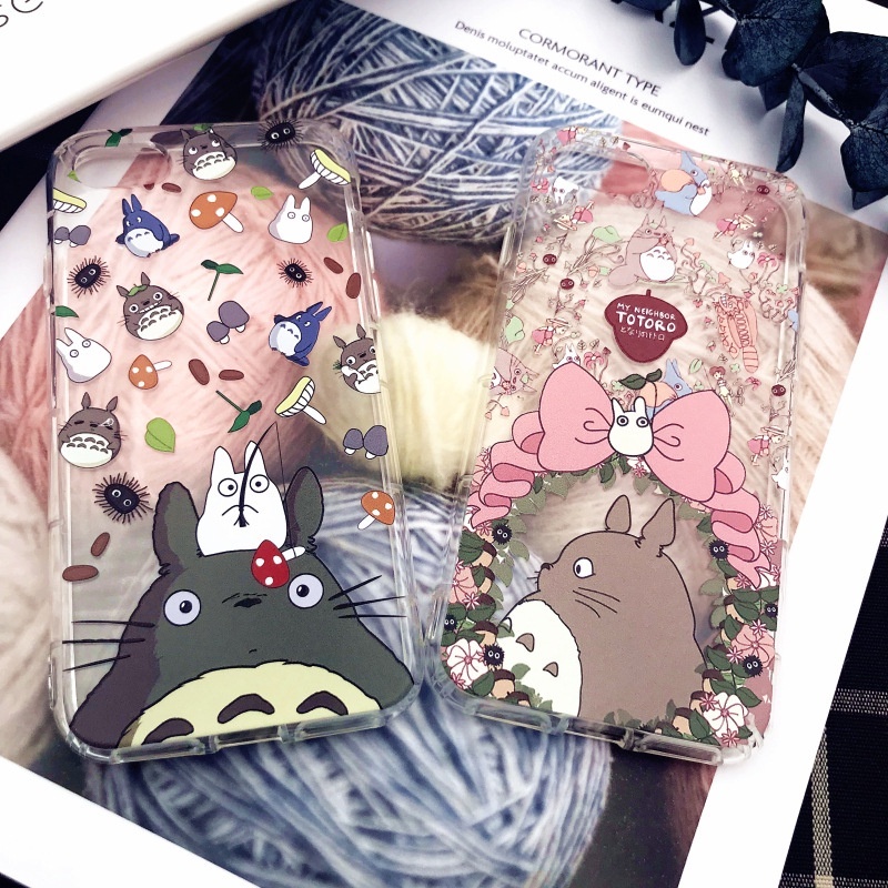 Vỏ điện thoại totoro hoạt hình mới cho iphone 14 plus11 12 13 pro max 6s 7p 8 plus xs xr xs max vỏ chống sốc silicon mềm tpu trong suốt