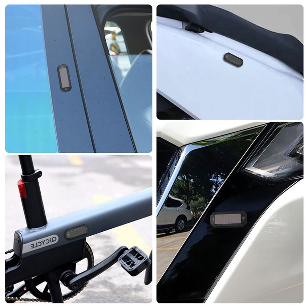 Đèn led ô tô chạy bằng năng lượng mặt trời đèn cảnh báo nhỏ mô phỏng đèn an ninh cho xe van đuôi đèn chống nhấp nháy phía sau đèn cảnh báo