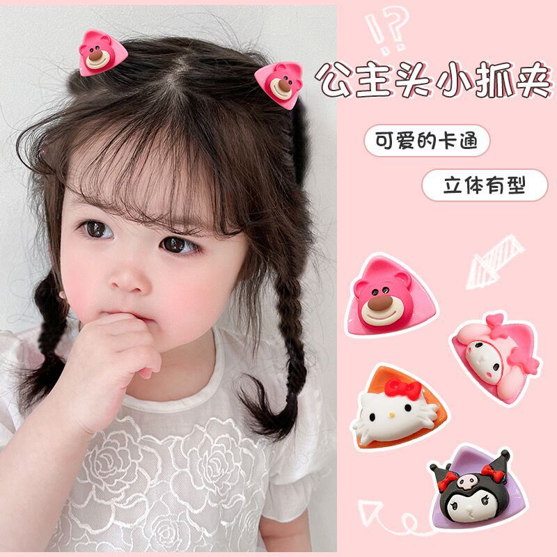 Kẹp tai mèo sanrio trẻ em ngọt ngào phim hoạt hình dopamine màu kẹp tóc gãy 2023