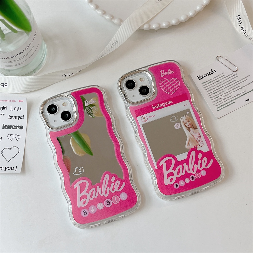 Barbie mirror wave border case iphone tương thích với iphone 11 11 11 pro max