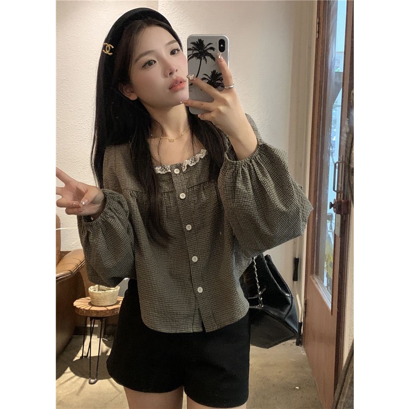 Áo sơ mi dài tay thời trang Hàn Quốc mùa hè cho nữ