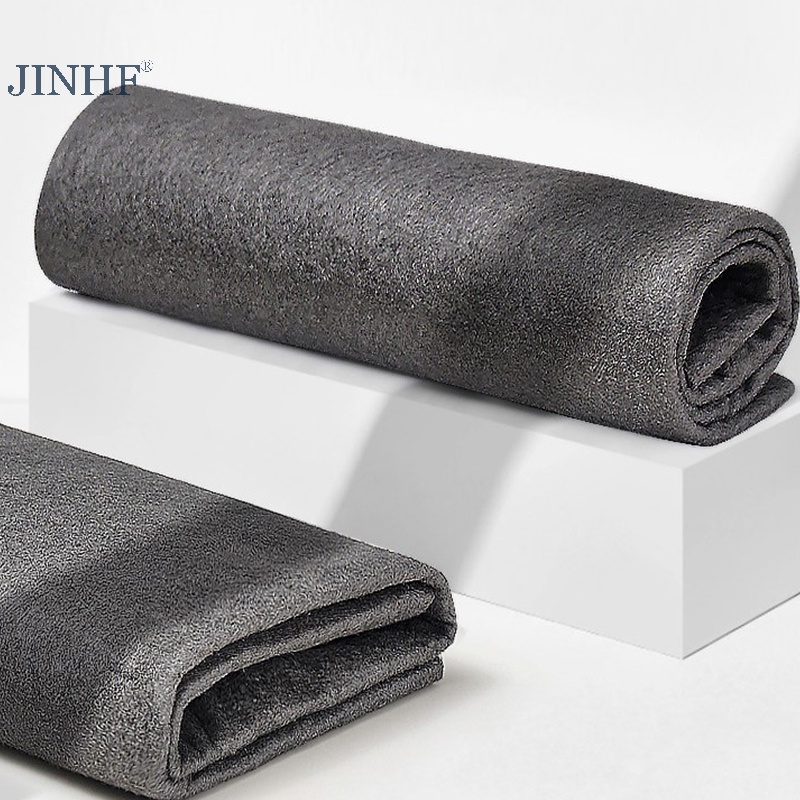 Jinhf 1 cái vải làm sạch ma thuật dày bề mặt sợi nhỏ đánh bóng tức thì vải làm sạch gia đình cho kính cửa sổ gương xe nóng