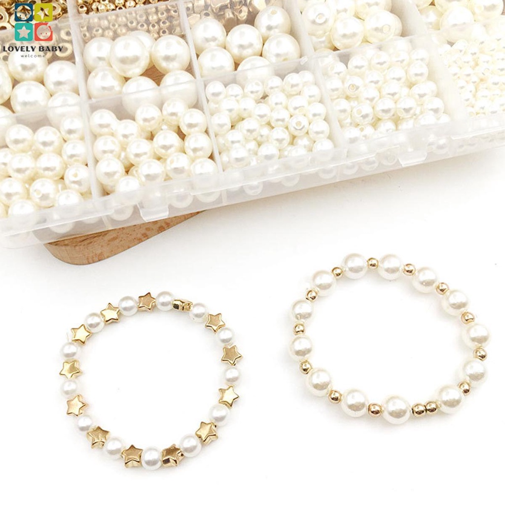 720 cái spacer beads set diy bracelet beads kit bao gồm các loại hạt ngọc trai cho vòng tay trang sức làm cửa hàngbc6902
