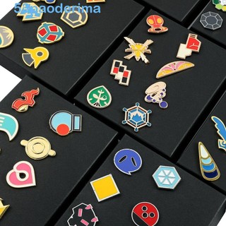 Paoderima Pokemon Gym Huy Hiệu, Vua Thiên Đường Anime Nhân Vật, Hoạt Hình Pokemon Thổ Cẩm Kim Loại Trang Sức Người Hâm Mộ