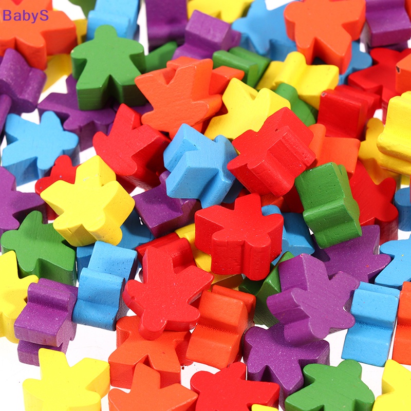 Babys 100 meeples 16mm extra board game bits pawns chess pieces bulk replacement vn