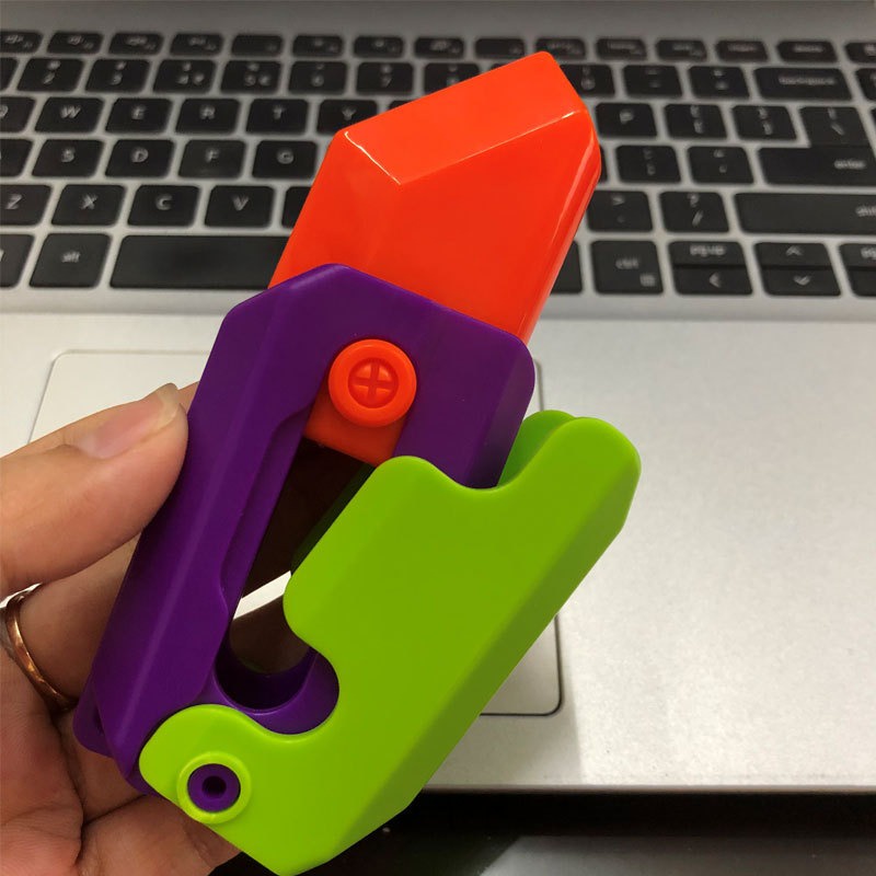 Đồ Chơi Thẻ Nhấn Tạo Hình Cà Rốt Dao In 3d Dễ Thương Cho Bé