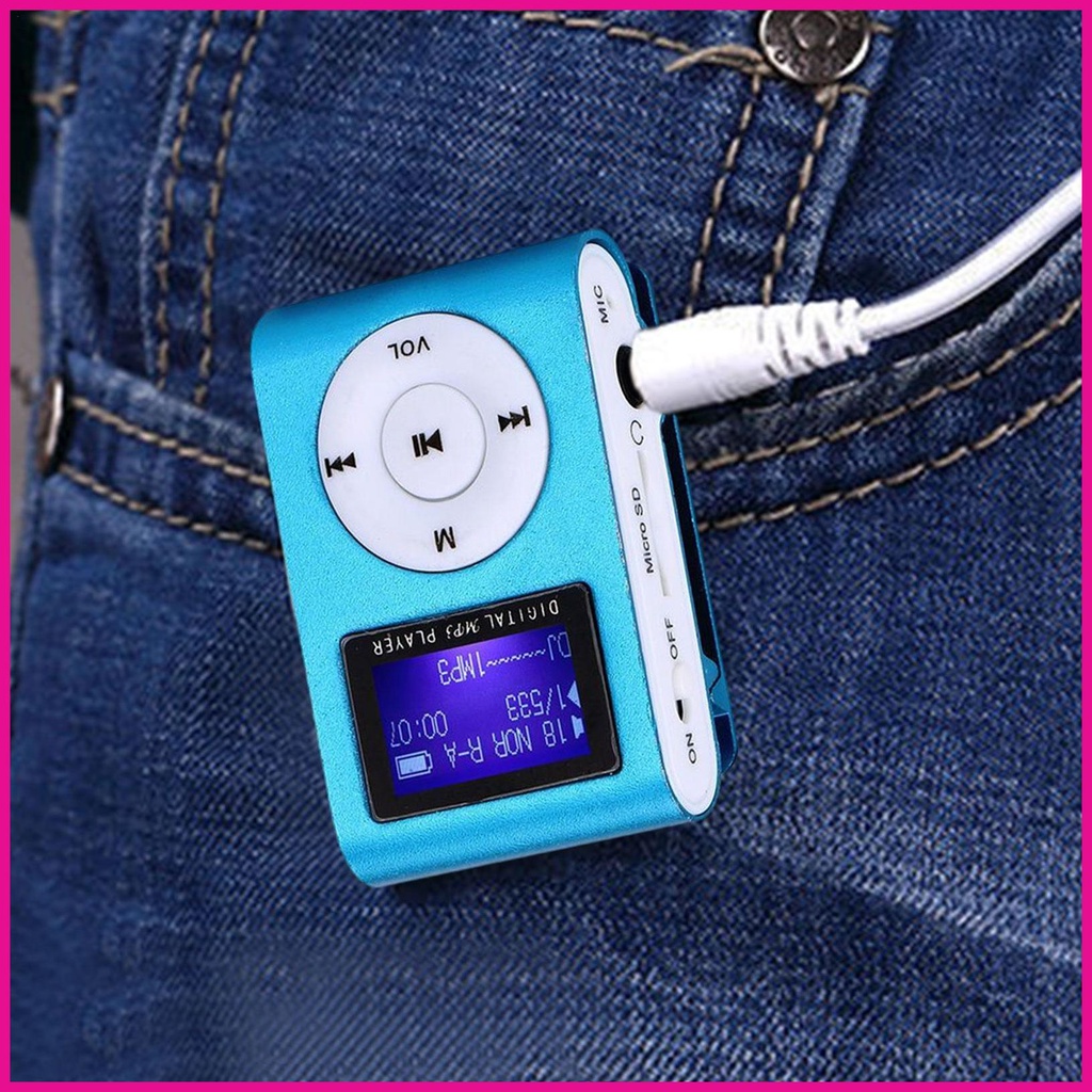 Máy nghe nhạc mp3 với màn hình kẹp kim loại máy nghe nhạc mp3 máy nghe nhạc mp3 mini cầm tay cho người lớn và colleage fotvn