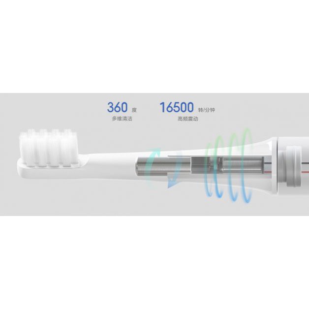 Bàn Chải Điện Xiaomi Mijia T100 - Làm Trắng Răng, Lấy Sạch Mảng Bám Kèm Tính Năng Chống Nước IPX TTSHOP720