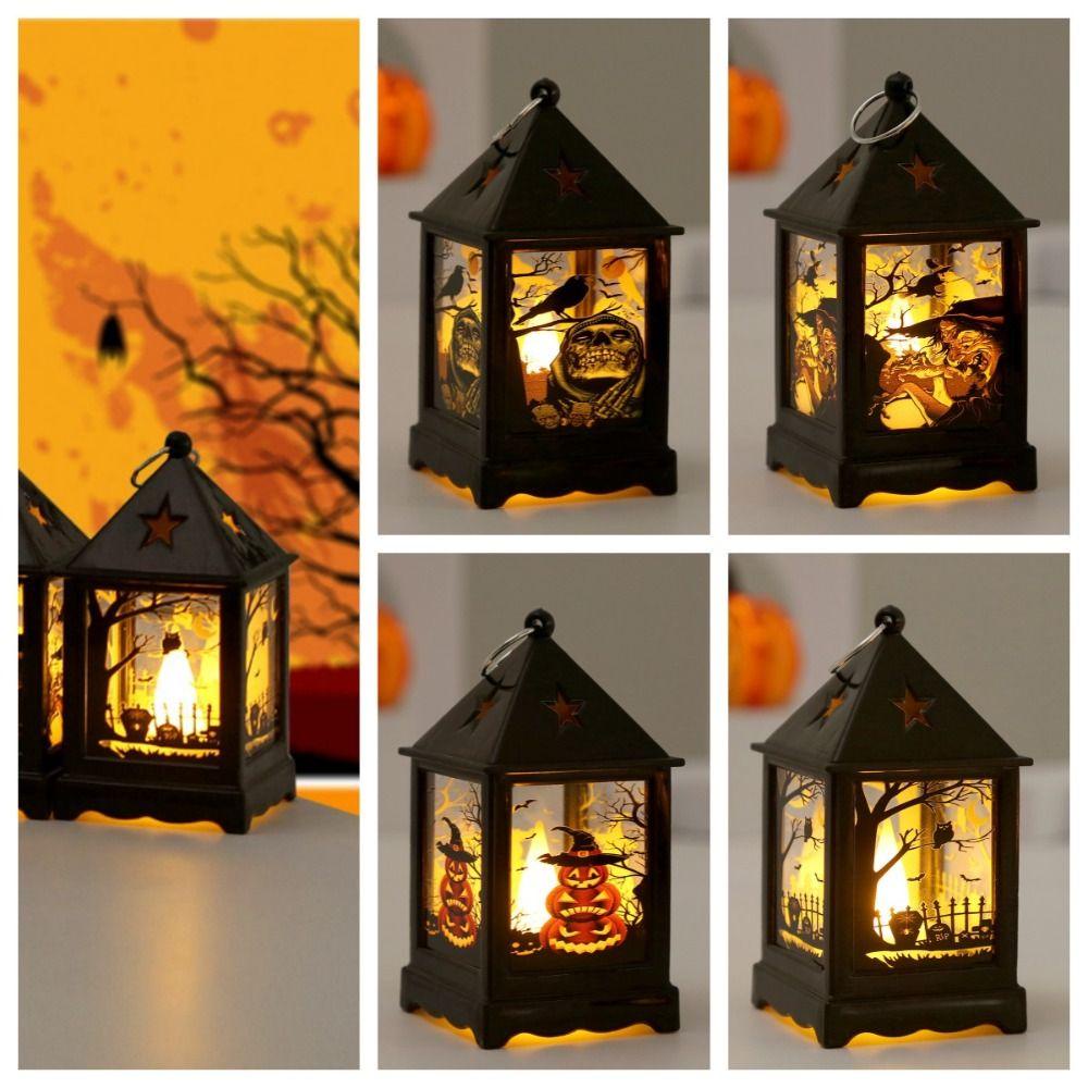 Wadees Đèn Lồng Cầm Tay Hình Chim Cú / Phù Thủy / Bí Ngô Trang Trí Lễ Hội halloween