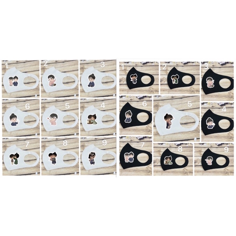 khẩu trang anime Dạ Ký/ Dạ Xuân Hoạ/ khẩu trang hình dạ ký chống bụi