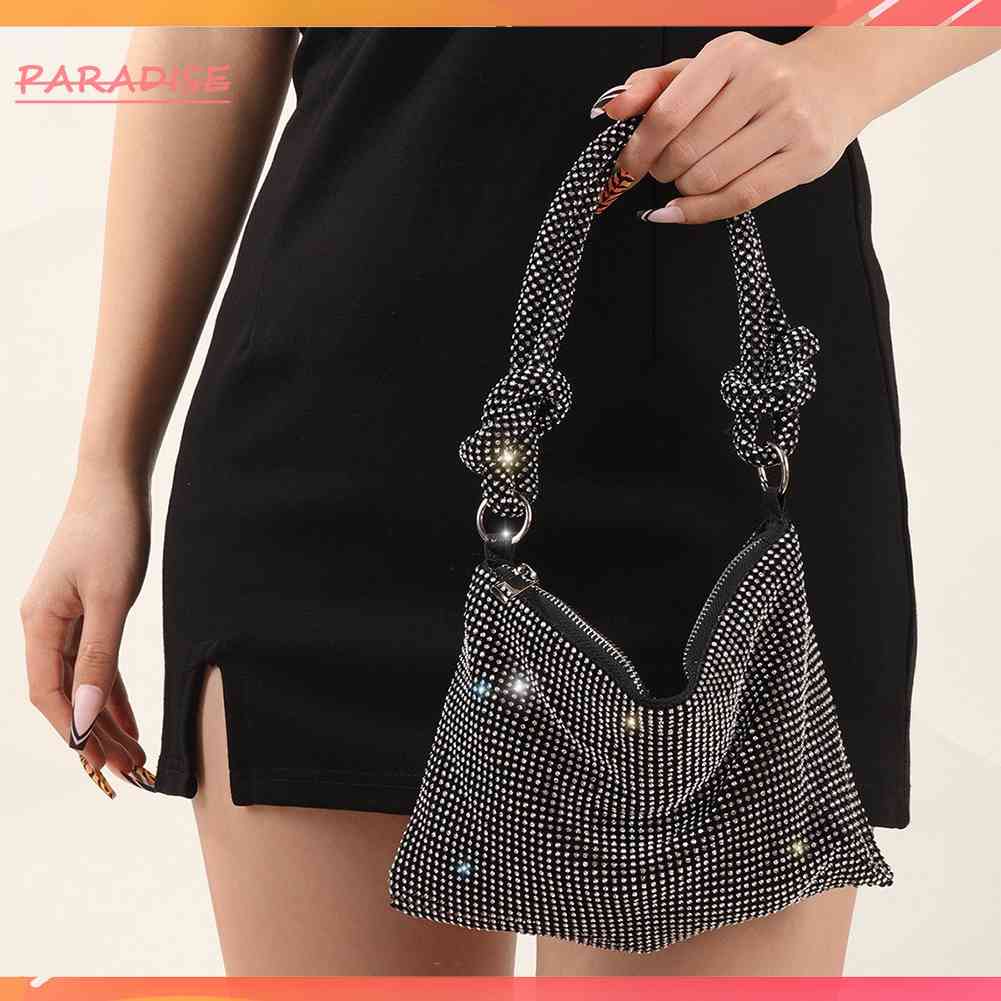 Ví Dự Tiệc Đính Đá Kim Cương Giả Lấp Lánh 10.2x6.3in