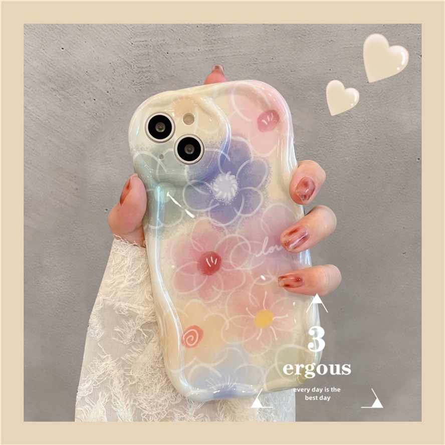 Ốp Điện Thoại TPU Mềm Họa Tiết Hoa Nhiều Màu Sắc Cho IPhone 14 13 12 11 Pro Max SE2020 X XR Xs Max 7 8 6 6s Plus