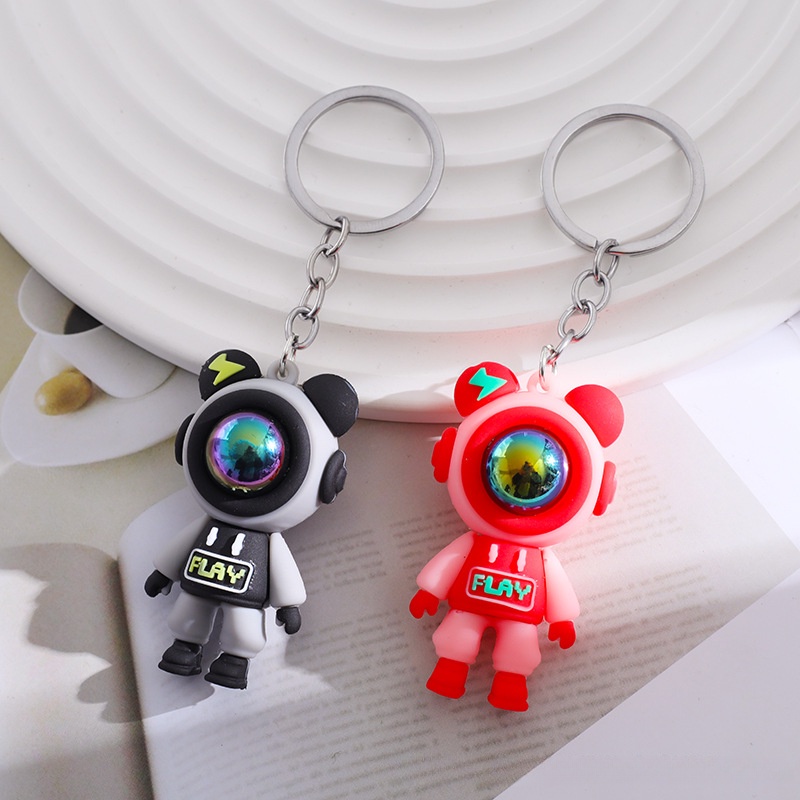 Móc Khóa Hình Gấu / Phi Hành Gia / Gấu Hoạt Hình Nhiều Màu Dễ Thương