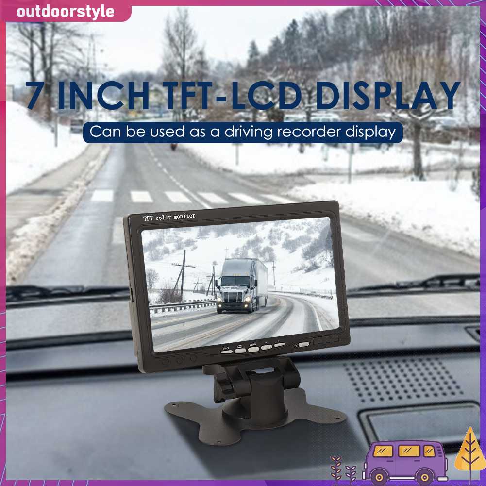 Màn Hình Tft Lcd 7 Inch Gắn Kính Chiếu Hậu Xe Hơi