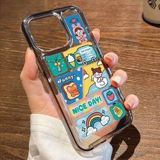 Ốp Điện Thoại Màu Tím Trong Suốt Hình Cô Gái Hoạt Hình Cho Apple Iphone 14promax 14Pro 13 12p 11
