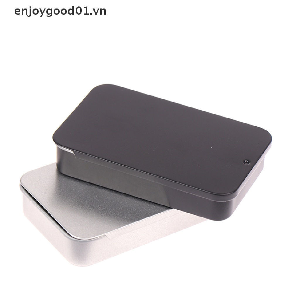 Hộp Thiếc Mini 80 * 50 * 15mm Có Nắp Trượt Đựng Đồ Tiện Dụng