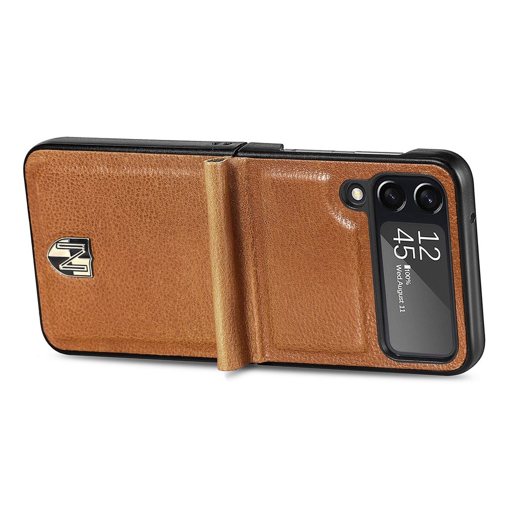 Ốp Điện Thoại Da Sang Trọng Cho Samsung Galaxy Z Flip4 Z Flip3 Premium Samsung Z Flip4 Z Flip3