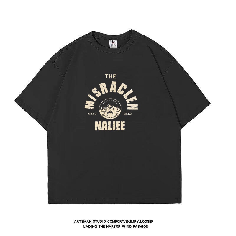 Áo Thun Tay Ngắn Cổ Tròn In Họa Tiết Hoạt Hình Phong Cách hip hop Hàn Quốc Thời Trang Cho Nam Và Nữ Size M-8XL