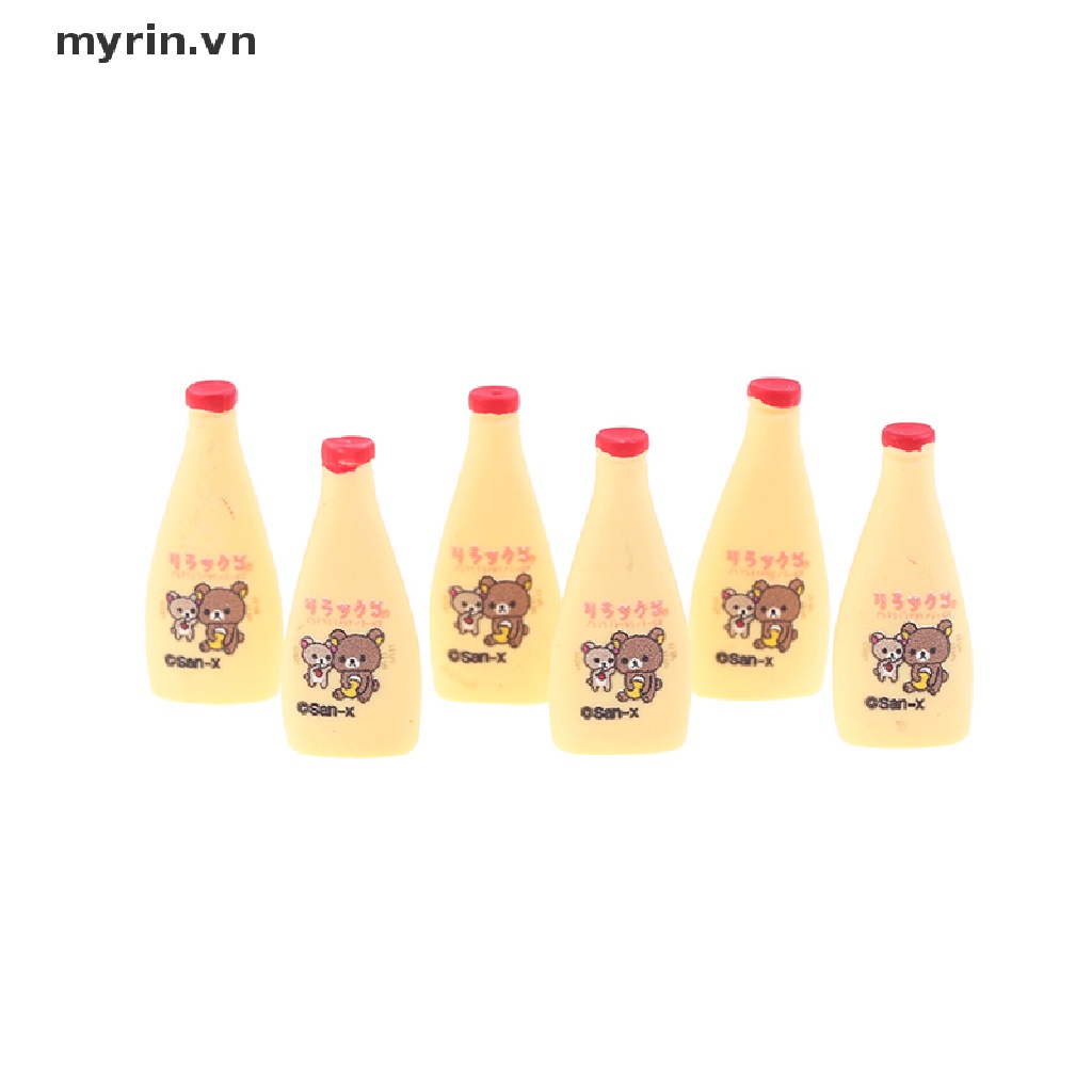Set 6 Mô Hình Bánh Pudding Mini Tỉ Lệ 1: 12 Dùng Để Trang Trí Nhà Búp Bê