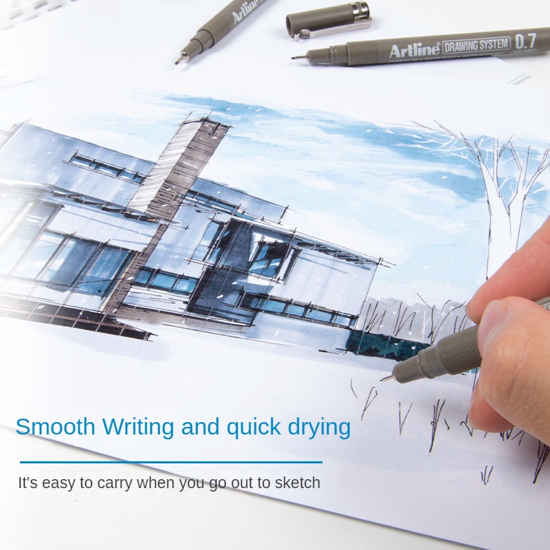 Bút Vẽ Graffiti Ngòi 0.05-0.8mm Màu Đen / Xanh Dương / Đỏ / Xanh Lá Kiểu Nhật Bản