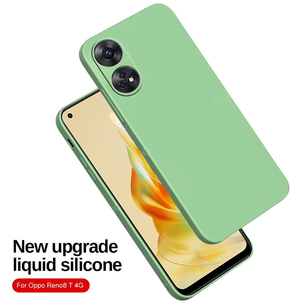 Ốp Điện Thoại TPU Dẻo Vuông Màu Kẹo Ngọt Cho Oppo Reno8 T 5G Reno 8T 5G Reno8 T Reno8T 4G 5G CPH2481 CPH2505