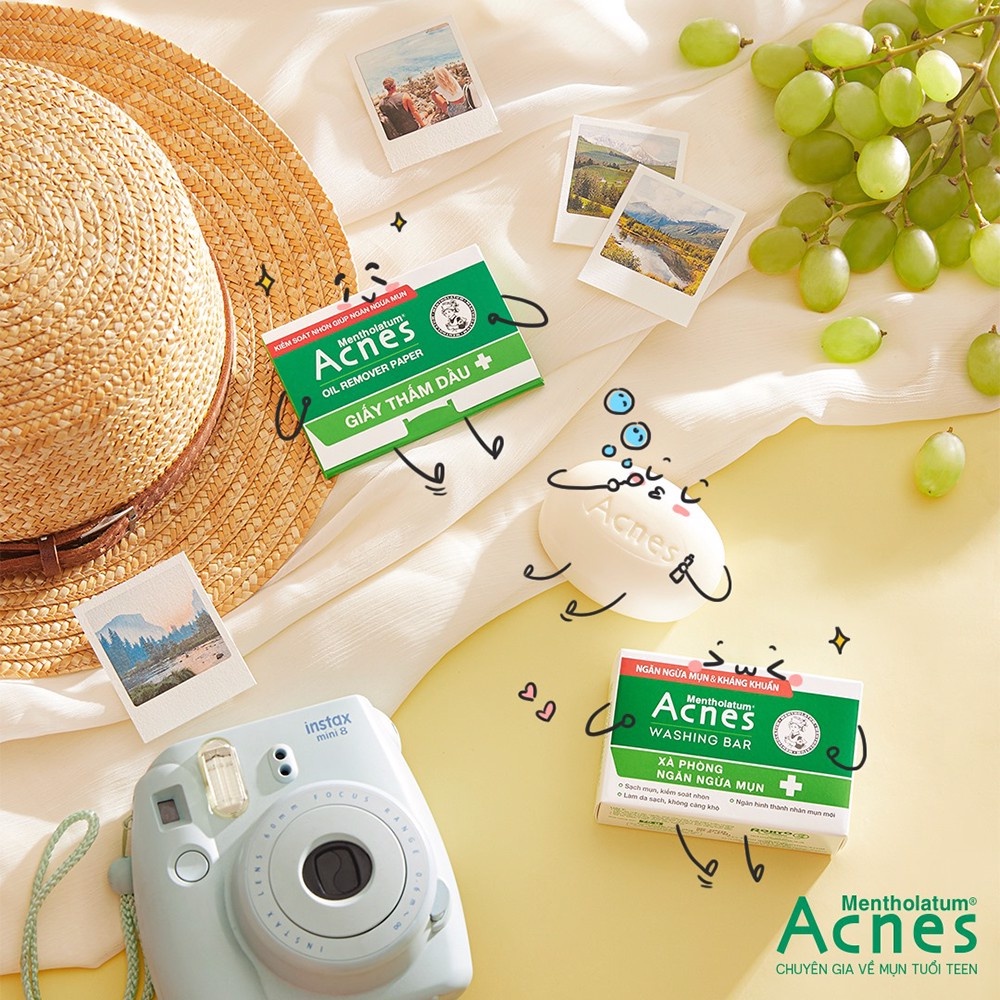 Giấy &amp; Phim Thấm Dầu Acnes Kiểm Soát Nhờn, Ngừa Mụn Oil Remover Paper/Film