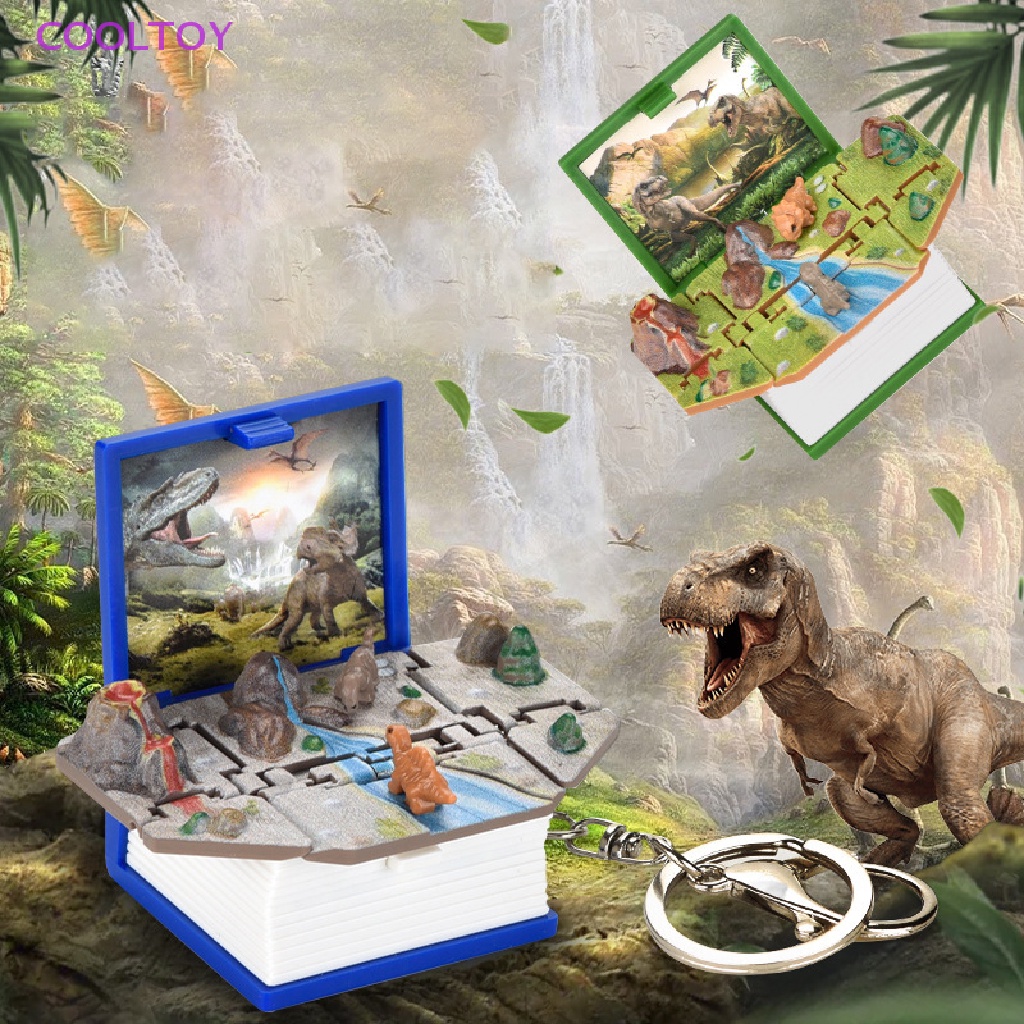 Móc Khóa Hình Quyển Sách 3D Có Thể Gập Lại