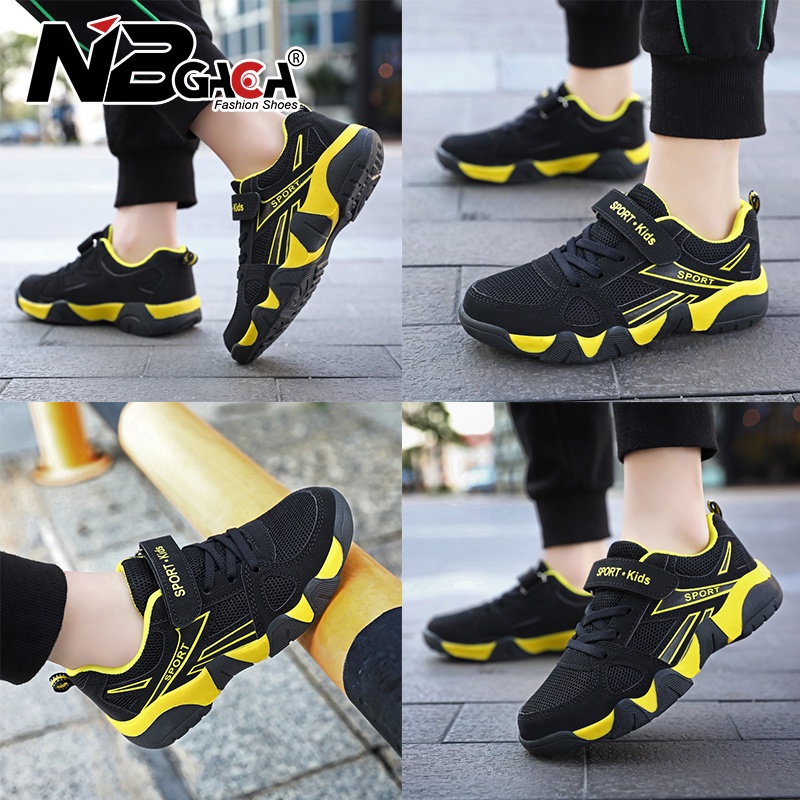 Giày Sneaker Phối Lưới Thoáng Khí Chống Trượt 5 Màu Tùy Chọn Có Size 28-40 Thời Trang Cho Bé Trai Và Gái