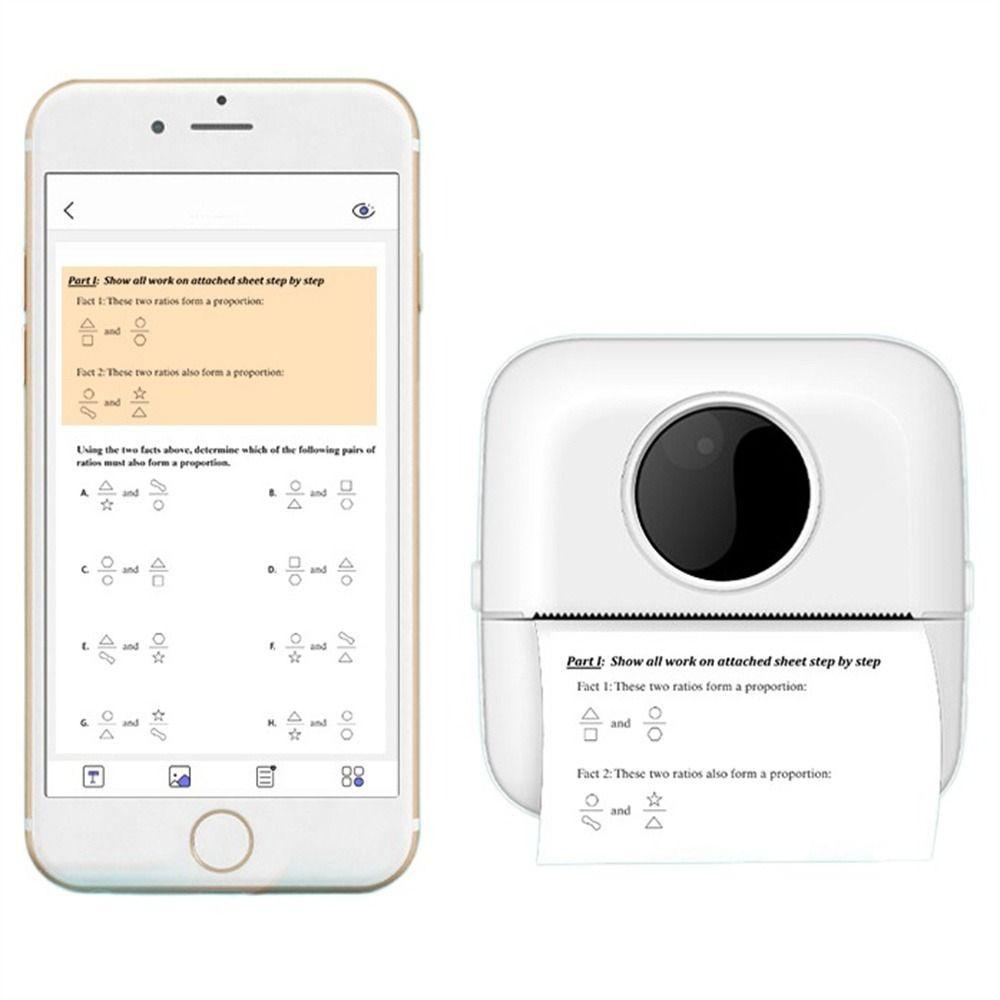 Máy In Nhiệt TAYLOR1 Bluetooth Không Dây Mini 57mm Màu Trắng Đen Dùng Trong Nhà / Văn Phòng