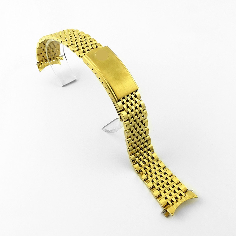 Dây Đeo Đồng Hồ Bằng Thép Không Gỉ 9 Khớp Nối Cho Omega 18mm 19mm 20mm