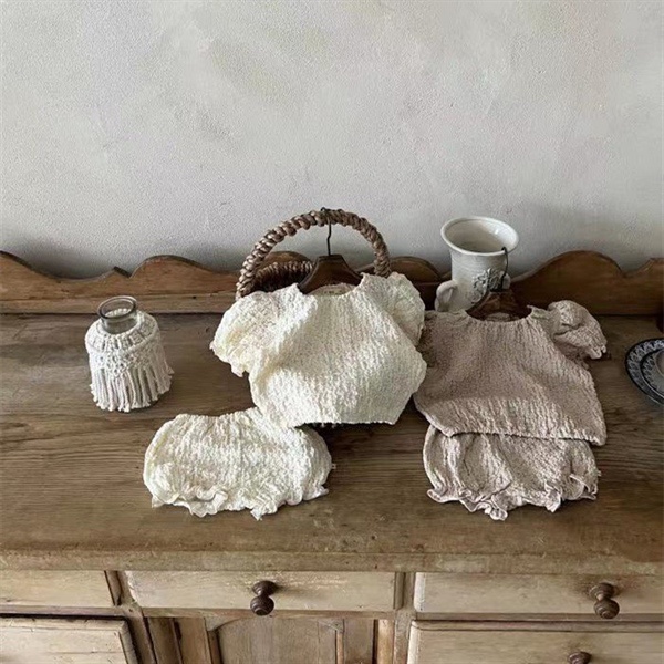 Set tay bồng bé gái vải xốp size nhí