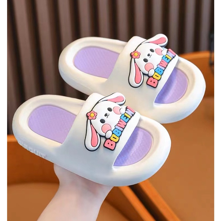 Dép Đi Trong Nhà Đế Mềm Chống Trượt Họa Tiết Hoạt Hình Dễ Thương Cho Bé Gái