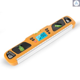 Digital Torpedo Level Protractor Magnetic 4x90°Measuring Range Electronic Angle Grader Inclinometer Electronic Level with   Magnets Incline Test Ruler