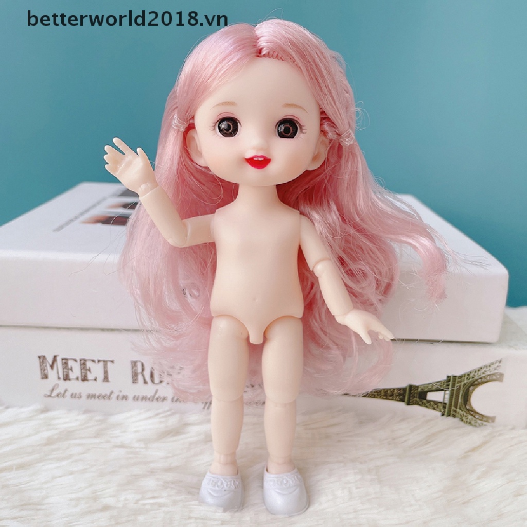 Búp Bê Bé Gái 16-17cm Khớp Nối 1 / 8 OB11