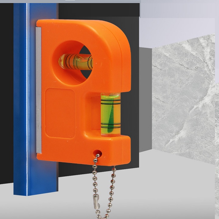 THƯỚC THỦY CÓ NAM CHÂM KIỂU MINI MÓC KHÓA KẸP  KMS