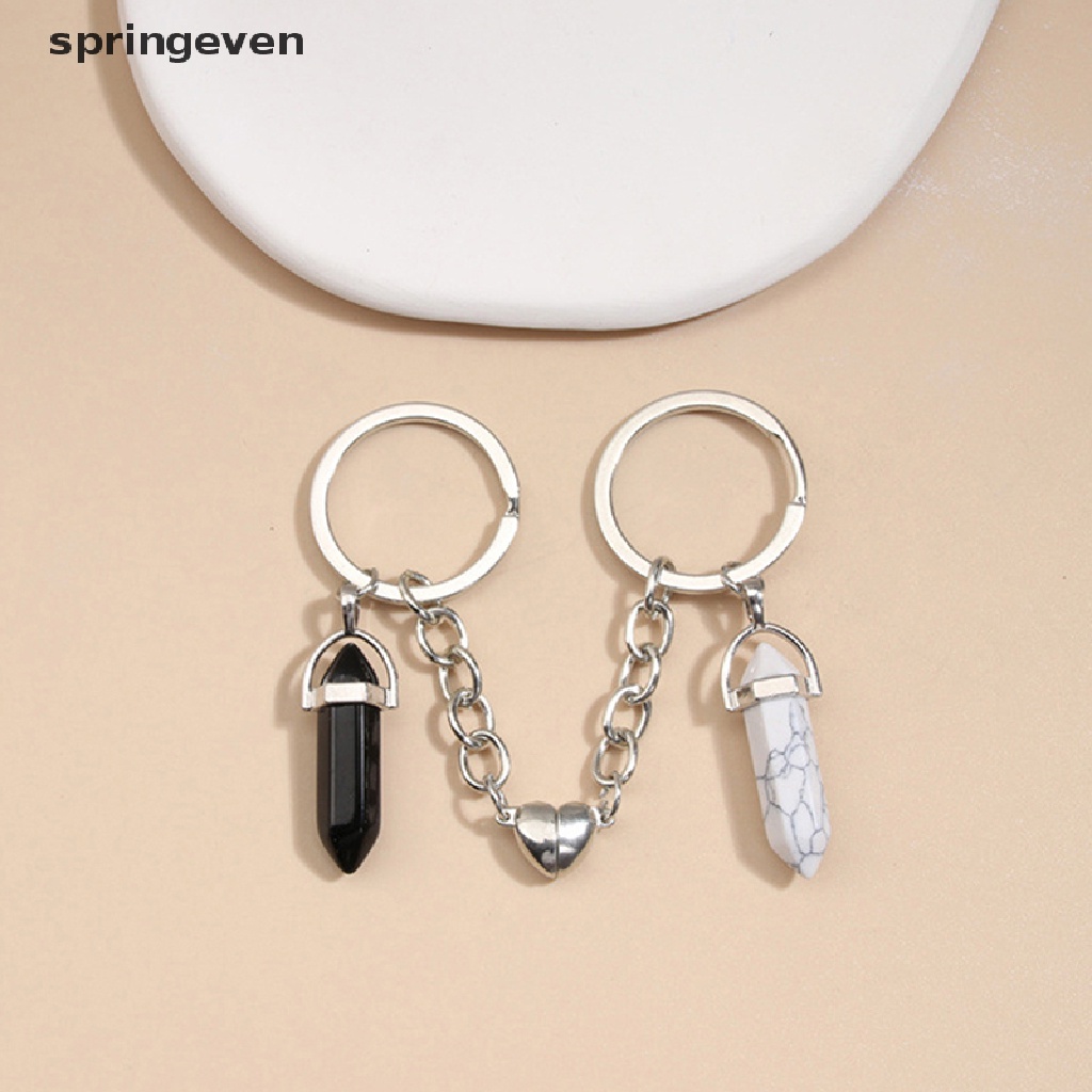 Móc Khóa Nam Châm Hình Trái Tim Đính Đá Pha Lê Xinh Xắn