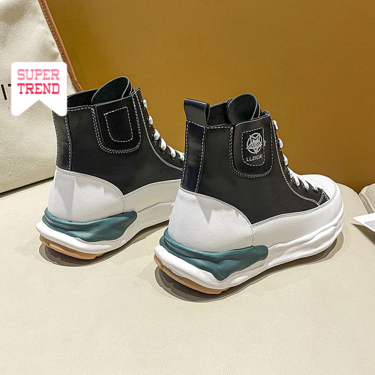 Giày Mũi Tròn Cột Dây Màu Sắc Xinh Xắn Cho Nữ