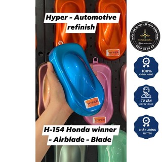 Nước sơn xe máy pha sẵn chính hãng - Màu xanh dương camay Honda winer - H154