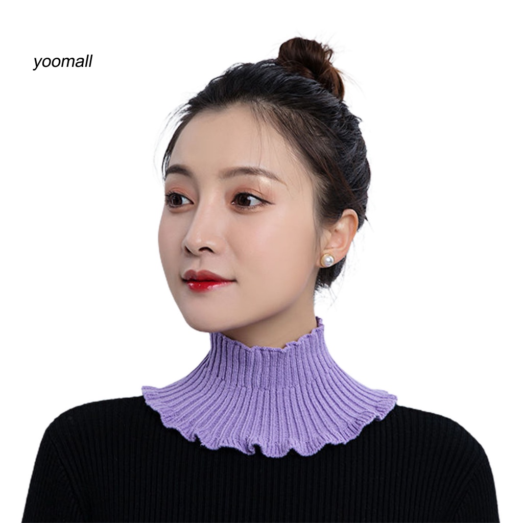 Yo / Cổ Áo Giả Dệt Kim Đẹp Có Thể Tháo Rời Giữ Ấm Bảo Vệ Cổ Cho Nữ