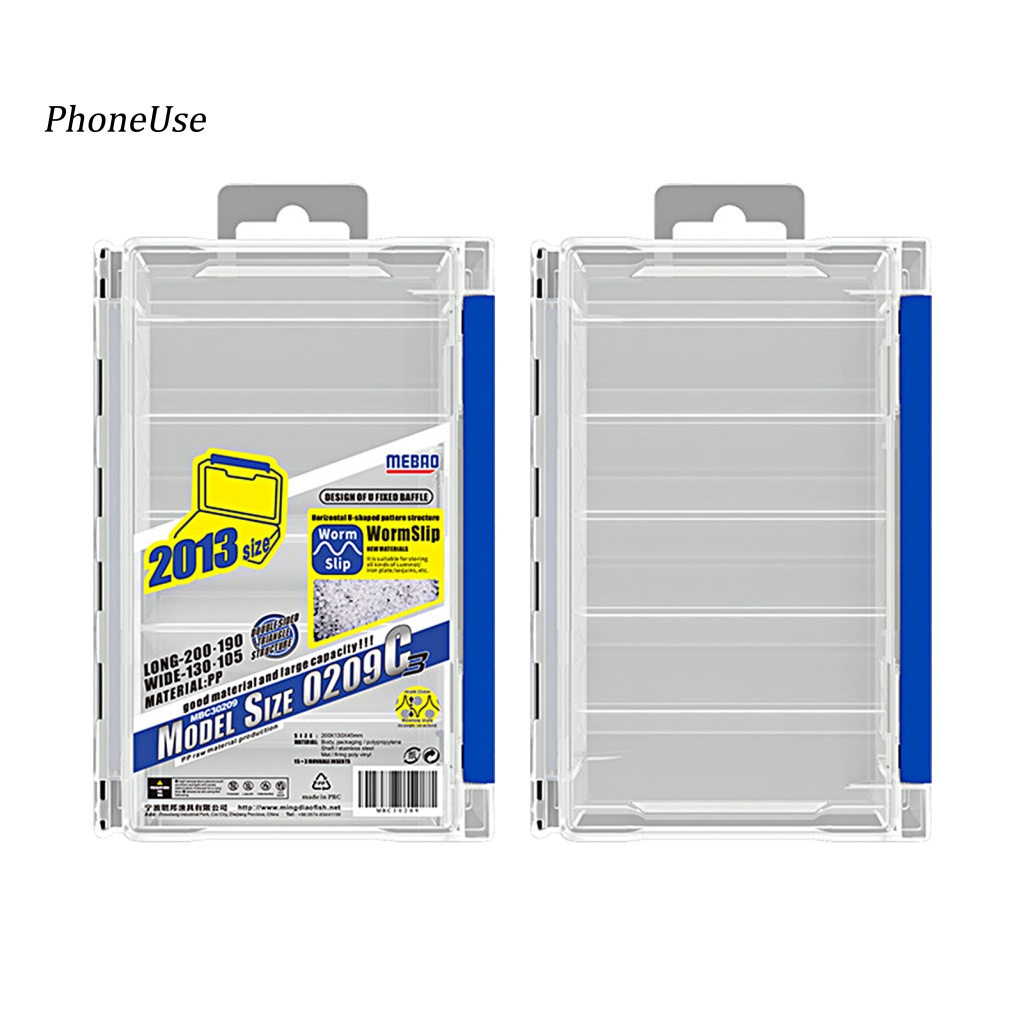 Hộp Đựng Mồi Câu Cá Hai Mặt Bằng PU Sức Chứa Lớn Đa Năng An Toàn Chống Mài Mòn