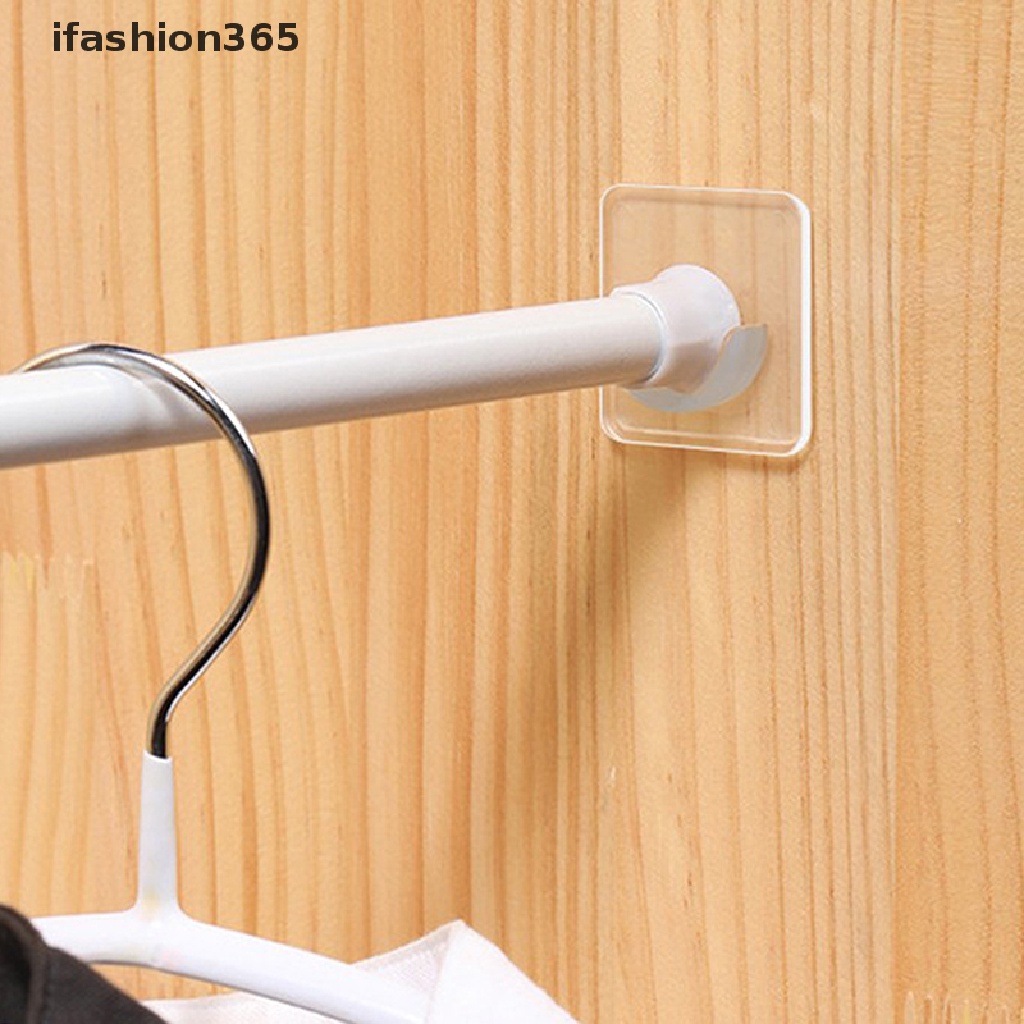 Set 2 Giá Đỡ Thanh Treo Rèm Cửa Nhà Tắm Tự Dính Tiện Dụng ifashion365