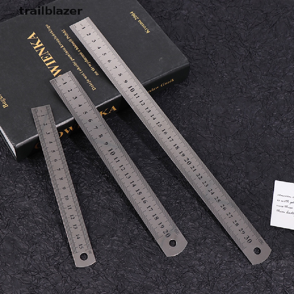 Bộ 3 Thước Đo Bằng Thép Không Gỉ 15cm / 20cm / 30cm