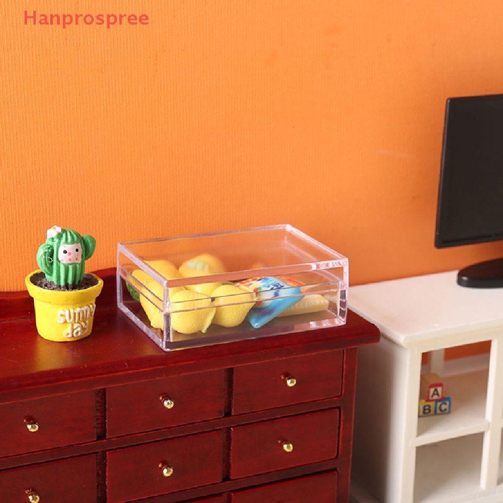Hộp Đựng Đồ Mini Trong Suốt Dùng Để Trang Trí Nhà Búp Bê 1 / 12