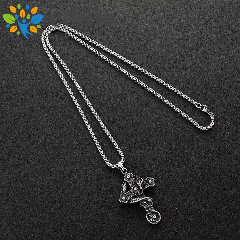 Vòng cổ Inox Mặt Thánh Giá 26Eddie Cá Tính Cho Nam