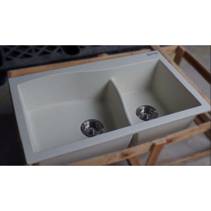 Chậu Rửa Chén Bát Đá Nhân Tạo Việt Mỹ V2N - Loại chậu 2 hộc tiện ích