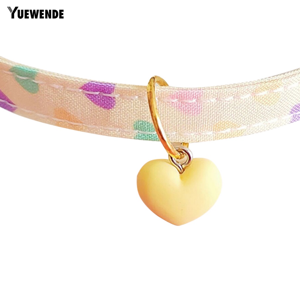 Yue.z Vòng Cổ Thoải Mái In Họa Tiết Trái Tim Có Thể Tái Sử Dụng Cho Cún Cưng