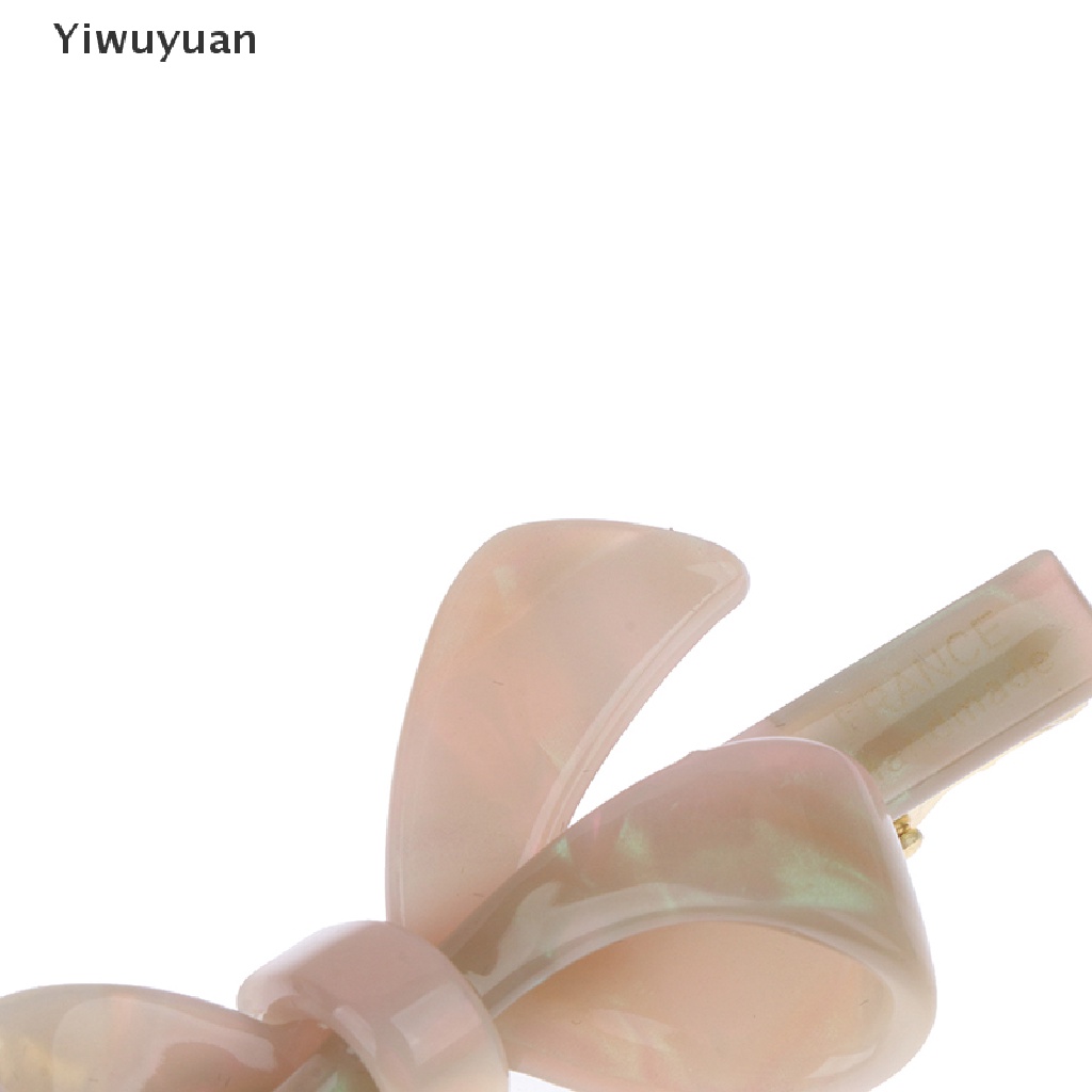 &lt; Yiwuyuan &gt; Kẹp Tóc Hai Bên Ngọt Ngào Màu Xanh Lá Cây acetate