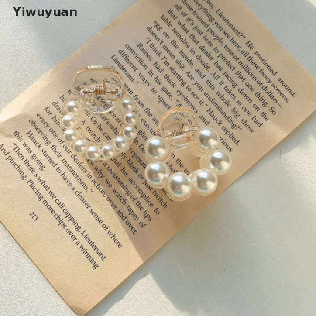 1 Kẹp Tóc Ngọc Trai Tròn Mini Cho Nữ