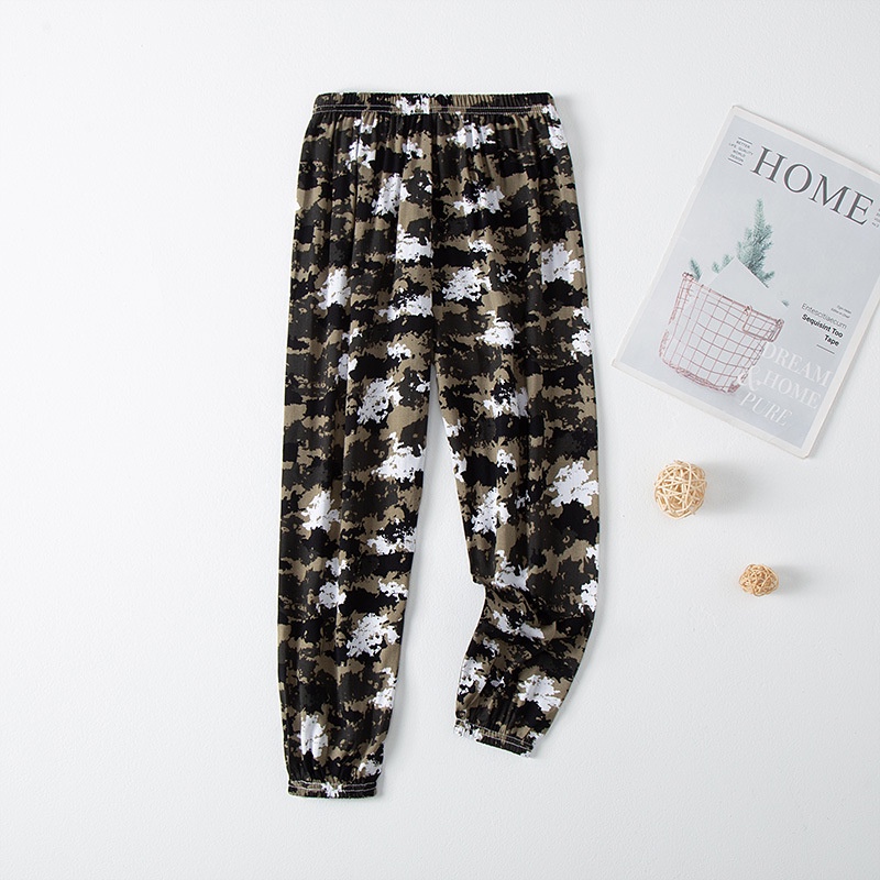 Quần Dài Vải Cotton Lụa Dáng Rộng 90-150cm Chống Muỗi Dành Cho Bé Trai Gái